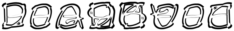 Ambigram for deadbeef in Calvin  